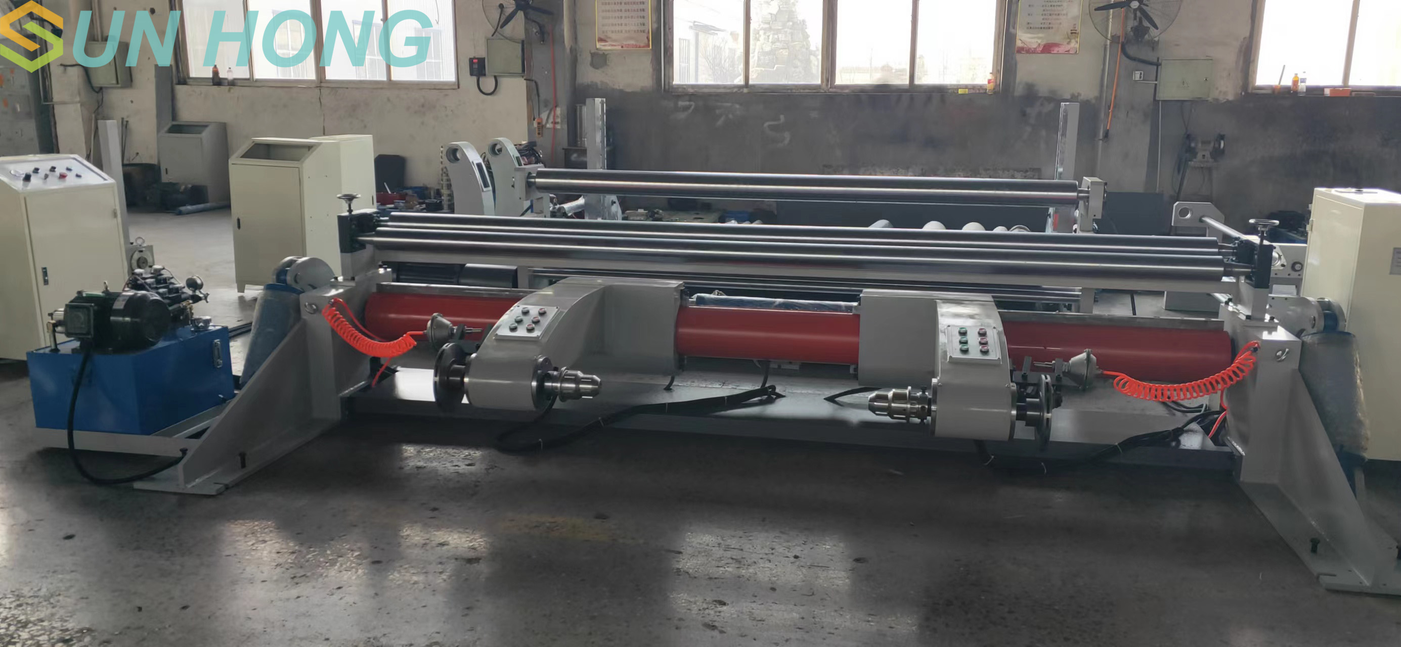 Kraft Corrugated Paper Rewinding Slitting Machine