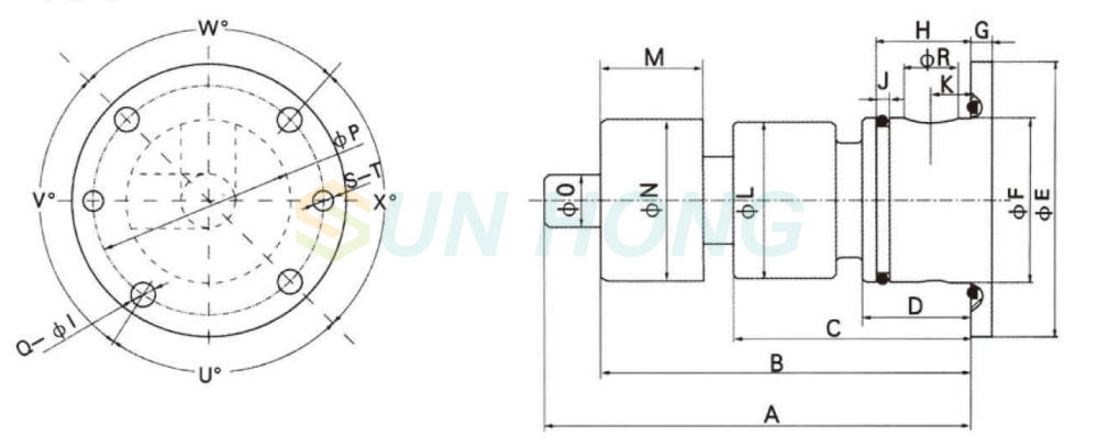 continuous casting machine rotary joint