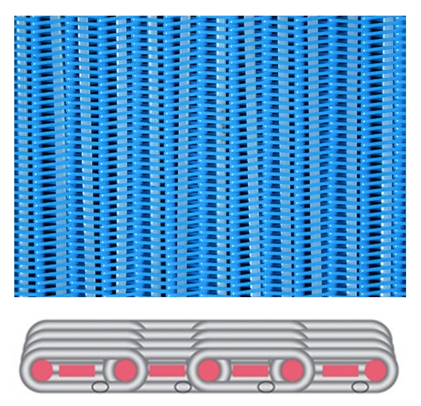 spiral press filer belt