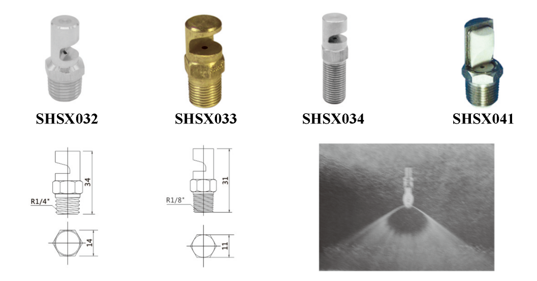 fan shaped spray nozzle