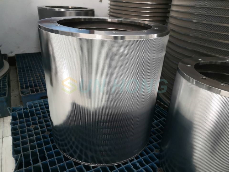 drilled hole screen basket