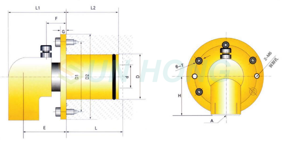 continuous casting machine rotary joint
