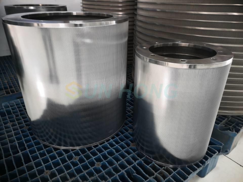 drilled hole screen basket