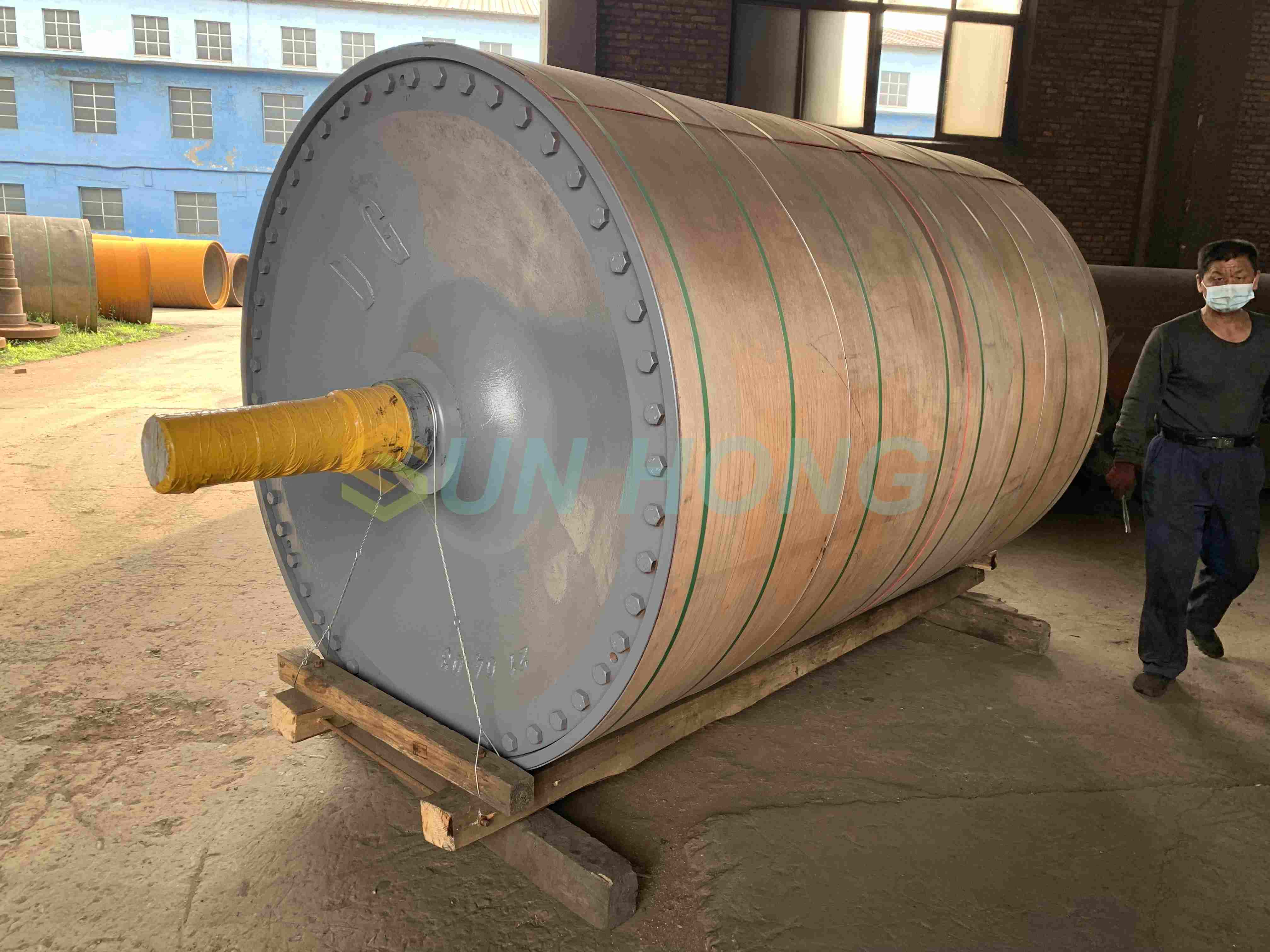 Paper Machine Steel Plated Cast Iron Dryer Cylinder