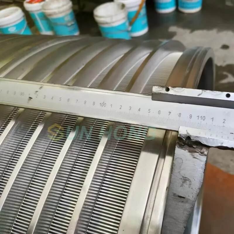 slotted screen basket for pulping