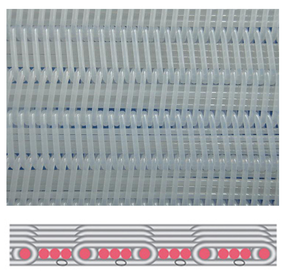 spiral press filer belt