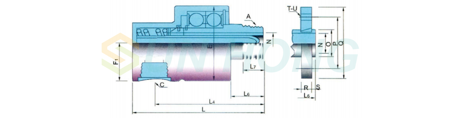mono flow coldwater rotary joint