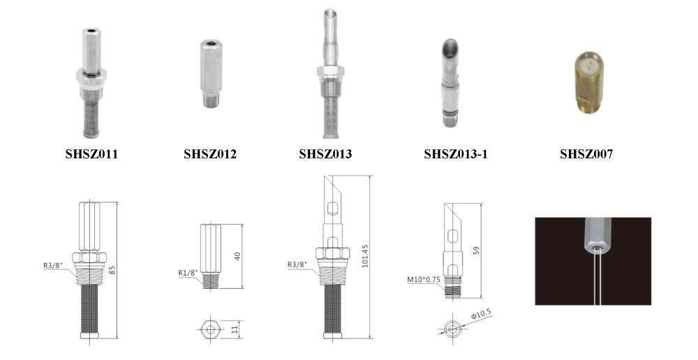 double hole needle nozzle